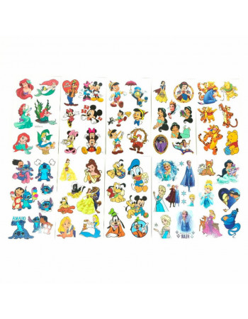 Набор детских временных тату 'Мультики' cartoons-tatoo-set-10, 12х7 см 10 тату