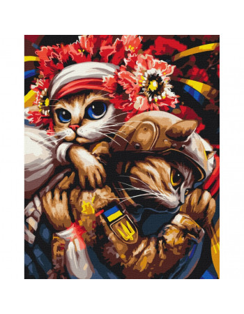 Картина по номерам 'Кошка Берегиня' © Марианна Пащук BS53689  Brushme 40х50 см