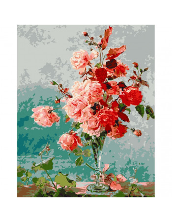 Картина по номерам 'Розовые розы' Art Craft 13135-AC 40х50 см