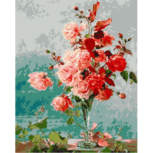 Картина по номерам 'Розовые розы' Art Craft 13135-AC 40х50 см