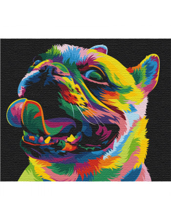 Картина по номерам 'Радужная собака' Brushme BS51463 40х50 см