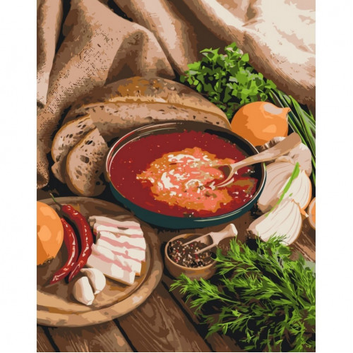 Картина по номерам 'Обед казака' 11002-AC 40x50 см