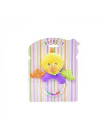 Погремушка мягкая  Bambi C20561 Животные Утка
