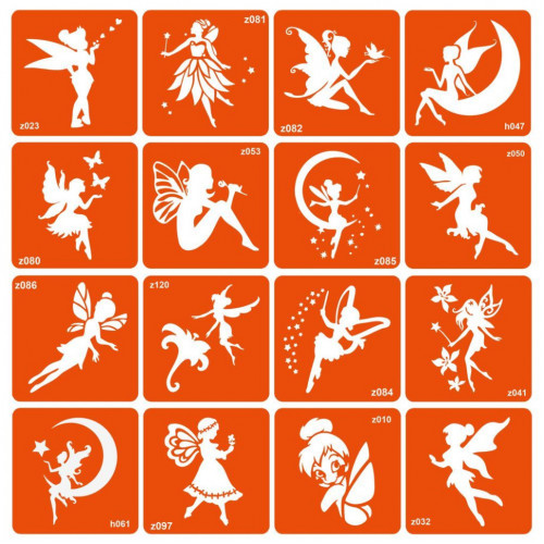 Набор трафаретов для био-тату 'Fairies' fairies-16