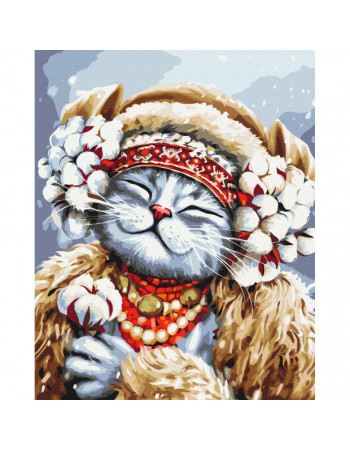 Картина по номерам 'Кошка Зима' ©Марианна Пащук Brushme BS53412 40х50 см