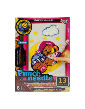 Набор для творчества 'Punch Needle: Мишка на луне' PN-01-09 ковровая вышивка