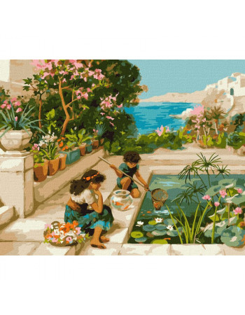 Картина по номерам 'Наша золотая рыбка' ©William Stephen Coleman KHO2554 40х50 см Идейка