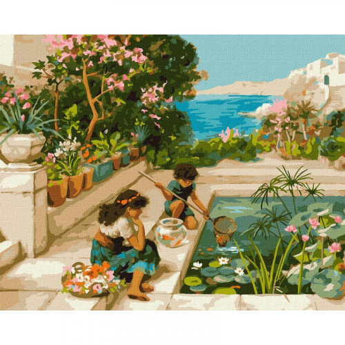 Картина по номерам 'Наша золотая рыбка' ©William Stephen Coleman KHO2554 40х50 см Идейка