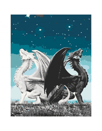 Картина по номерам 'Пара драконов' Art Craft 16008-AC 40х50 см
