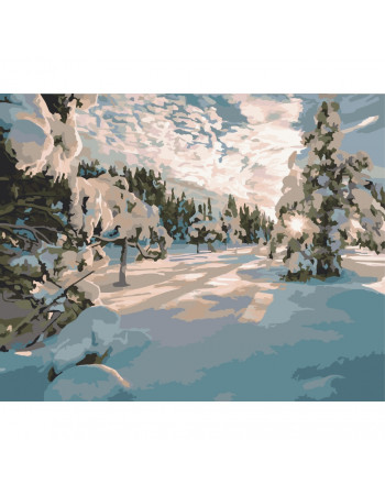 Картина по номерам 'Зимнее утро' Art Craft 10586-AC 40х50 см