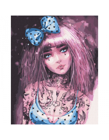 Картина по номерам 'Бездонные глаза' ©lesya_nedzelska_art Идейка KHO4998 40х50 см