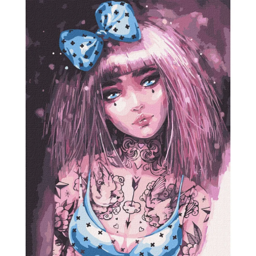 Картина по номерам 'Бездонные глаза' ©lesya_nedzelska_art Идейка KHO4998 40х50 см