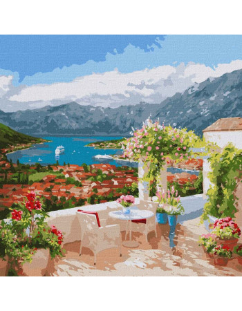 Картина по номерам 'Которская бухта' ©Ira Volkova Идейка KHO3592 50х50 см