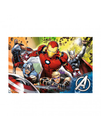 Детские пазлы SUPER МАХІ Marvel 'Вместе сильнее' Trefl 41007 24 элемента, с раскраской