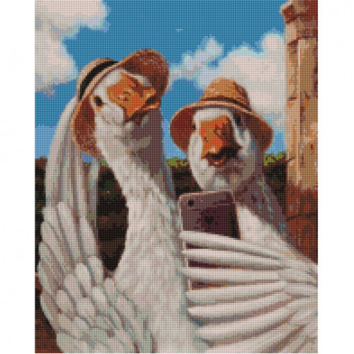 Алмазная мозаика 'Селфи гусенок' ©Lucia Heffernan DBS1215, 40x50 см