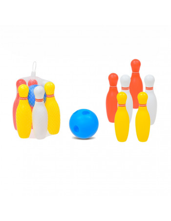 Детский игрушечный Боулинг 6805, 6 кеглей, 1 мяч