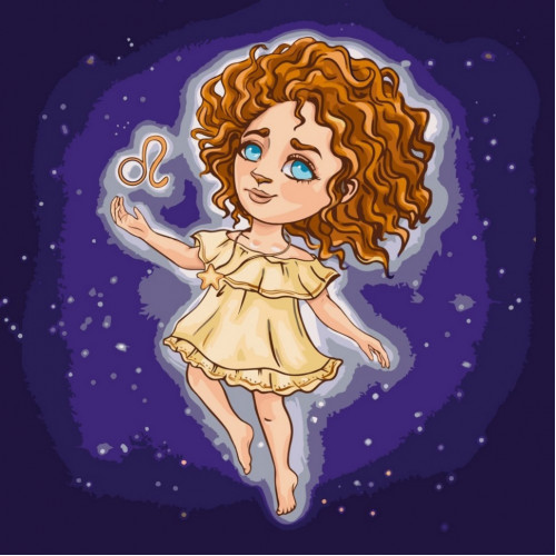 Картина по номерам 'Знаки зодиака Лев' @VIKTORIA.GRO.ART 10081-AC 40x40 см