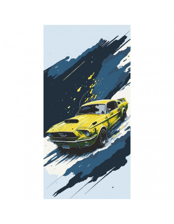 Картина по номерам 'Ford Mustang' 12504-AC 40x80 см