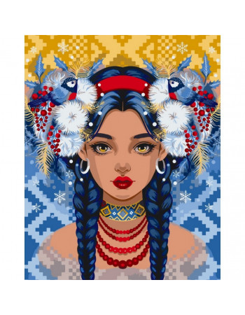 Картина по номерам 'Юная зима' ©POLLYPOP92 10002-AC 40x50 см