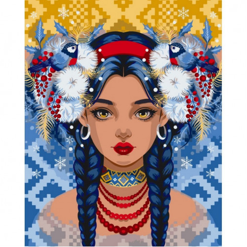 Картина по номерам 'Юная зима' ©POLLYPOP92 10002-AC 40x50 см
