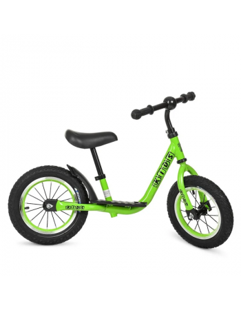 Беговел 'KIDS' PROF1 M 4067A-2 детский 12 д, выс.до сиденья 30-43см, зеленый