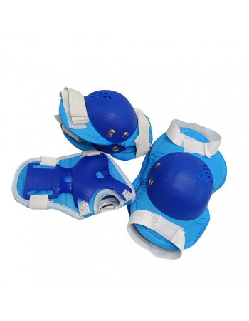 Комплект защитный детский MS 0032-2(Blue) наколенники, налокотники, запястья