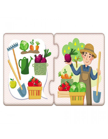 Детские пазлы-половинки 'Профессии' 1214010 на укр. языке