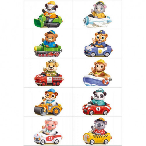 Настольная игра 'Веселые водители' Ubumblebees (ПСФ080) PSF080 с карточками