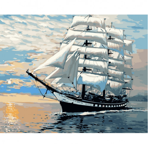 Картина по номерам 'Белые паруса' Art Craft 10613-AC 40х50 см