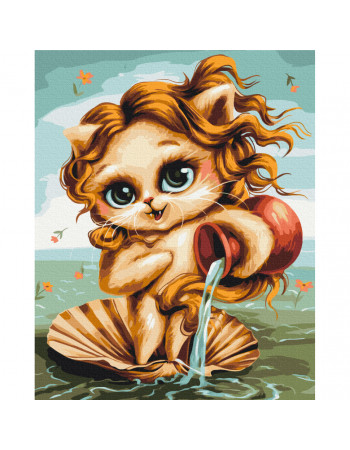 Картина по номерам 'Котик Водолей' © Марианна Пащук Brushme BS53912 40x50 см
