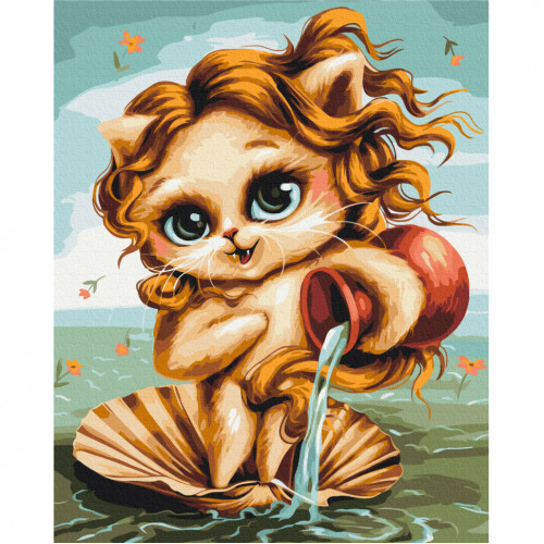 Картина по номерам 'Котик Водолей' © Марианна Пащук Brushme BS53912 40x50 см