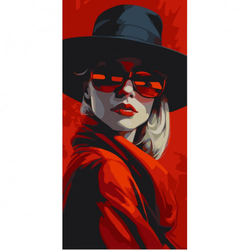 Картина по номерам 'Стильная леди' 10020-AC 40х80 см