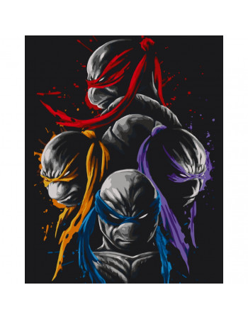 Картина по номерам без подрамника 'TMNT' Art Craft 16040-ACNF 40х50 см