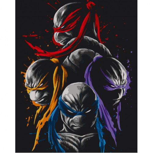 Картина по номерам без подрамника 'TMNT' Art Craft 16040-ACNF 40х50 см