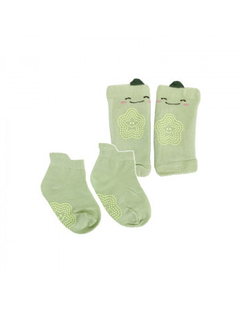 Детский набор наколенники и носки 'Огурец' MGZ-0649(Green)