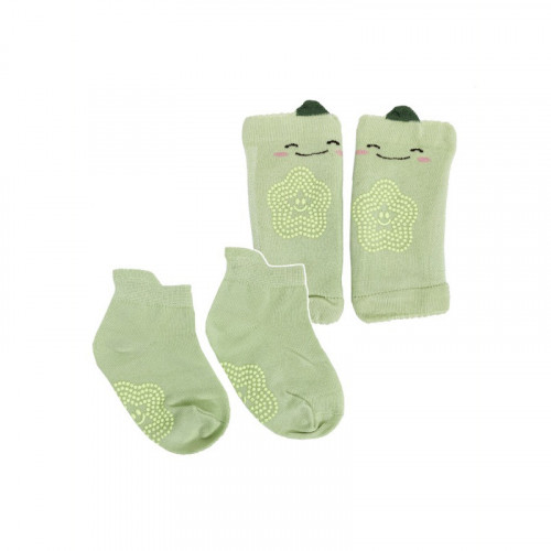 Детский набор наколенники и носки 'Огурец' MGZ-0649(Green)