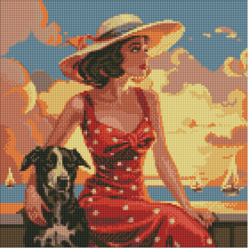 Алмазная мозаика 'Атмосфера моря' ©art_selena_ua AMO7693 Идейка 40х40 см