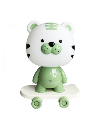 Ночник детский «Тигр на скейте» MGZ-1408(Green) сетевой, питание от USB