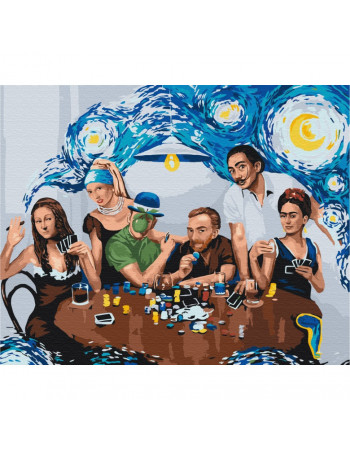 Картина по номерам 'Друзья-шедевры' ©Viktoriya Kovalenko BS52761, 40х50 см