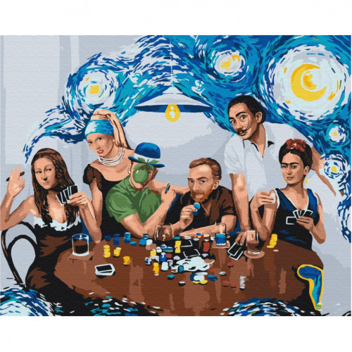 Картина по номерам 'Друзья-шедевры' ©Viktoriya Kovalenko BS52761, 40х50 см