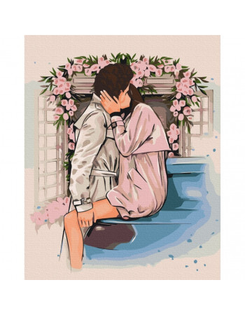 Картина по номерам 'Цветочные объятия' © Alla Berezovska Brushme BS53450 40х50 см