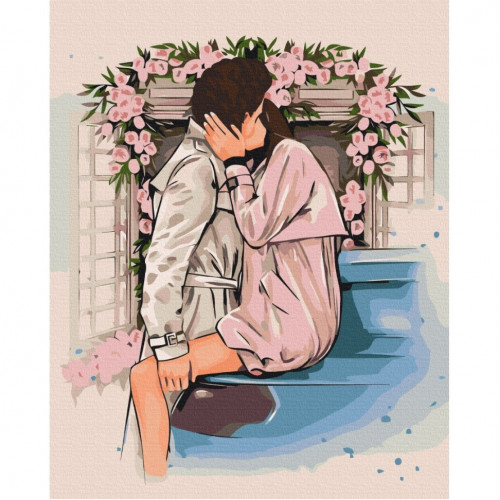 Картина по номерам 'Цветочные объятия' © Alla Berezovska Brushme BS53450 40х50 см