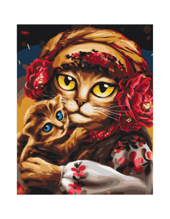 Картина по номерам 'Семья котиков' © Марианна Пащук Brushme BS53117 40х50 см