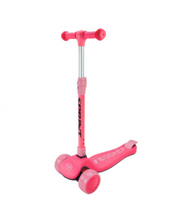 Самокат детский 3-х колесный Mini Scooter SC2420(Pink) светящиеся колеса, розовый