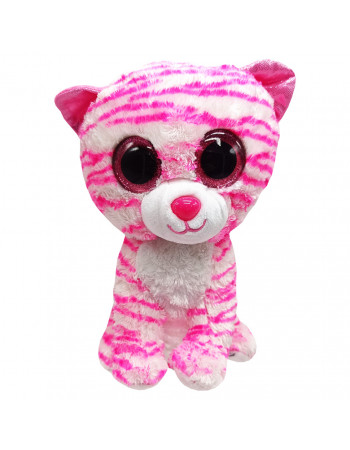 Детская мягкая игрушка Котик PL0662(Cat-WhitePink) 23 см