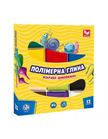 Полимерная глина 304110001-UA 12 цветов