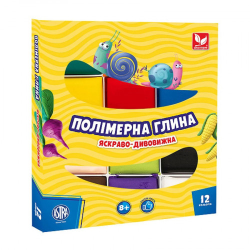 Полимерная глина 304110001-UA 12 цветов
