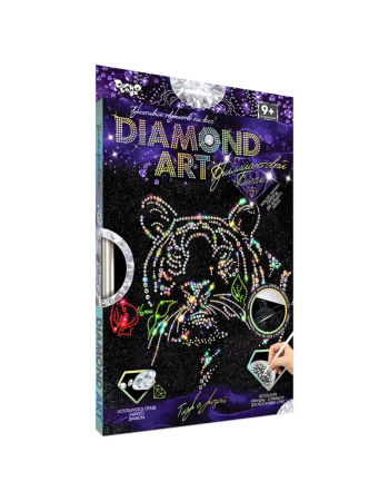 Комплект креативного творчества DAR-01 'DIAMOND ART' Тигр с розой