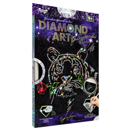 Комплект креативного творчества DAR-01 'DIAMOND ART' Тигр с розой