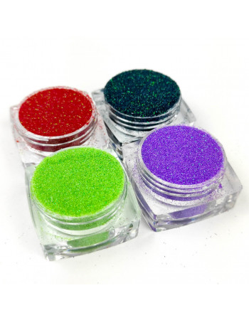 Набор глиттера для био-тату «Радужный №4» glitter-set-4x-4, 4 цвета